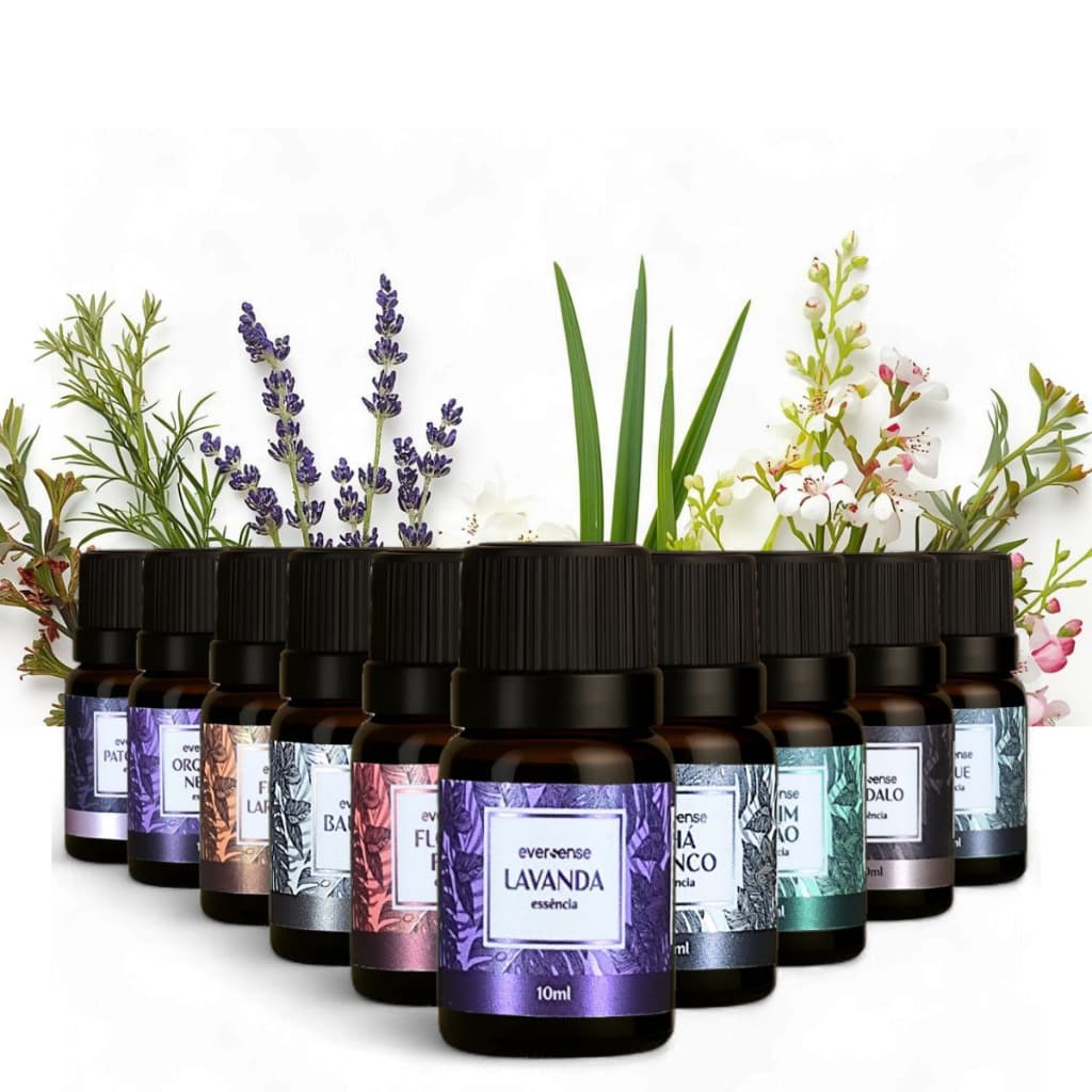 Kit 10 Essências Eversense Aromatizador Difusor Ambientes Home Spray  10 ml