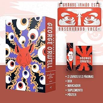 Box George Orwell 2 Livros + Pôster + Suplemento | Edição O Horizonte