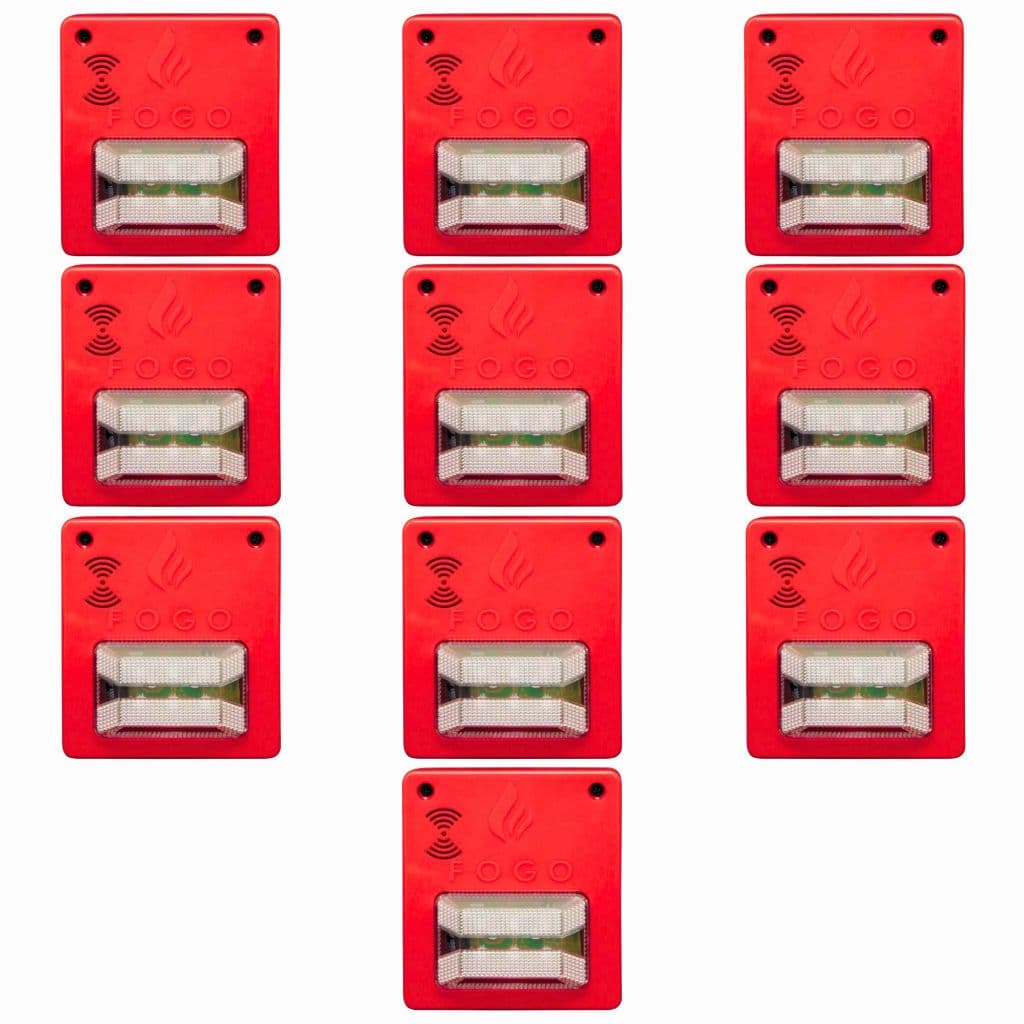 Kit 10un Sirene Audiovisual Convencional Segurimax 12v/24v