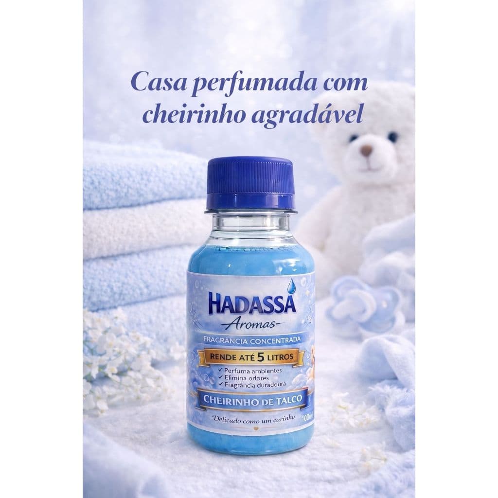 Desinfetante Concentrado TALCO Hadassa Aromas 100ml Rende 5L Super Perfumado