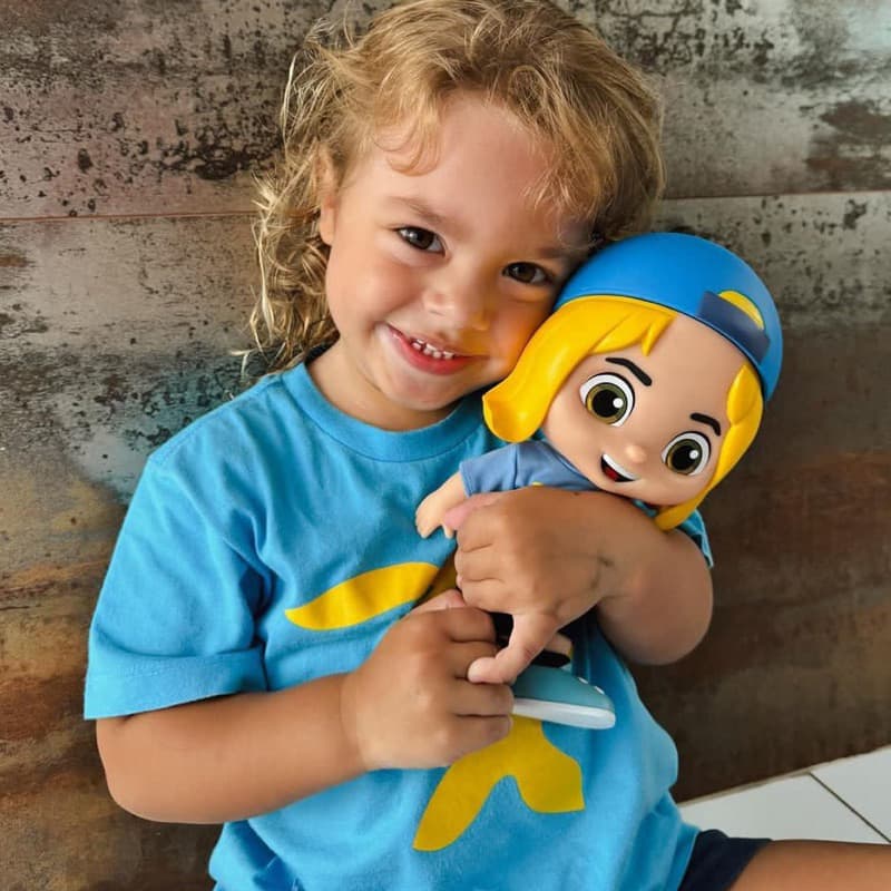 Boneco Luke 25 cm Turma do Aventureiro Filho de Luccas Neto