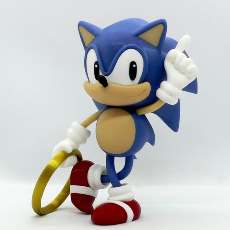 Action Figure Sonic the Hedgehog Clássico - Boneco Colecionável