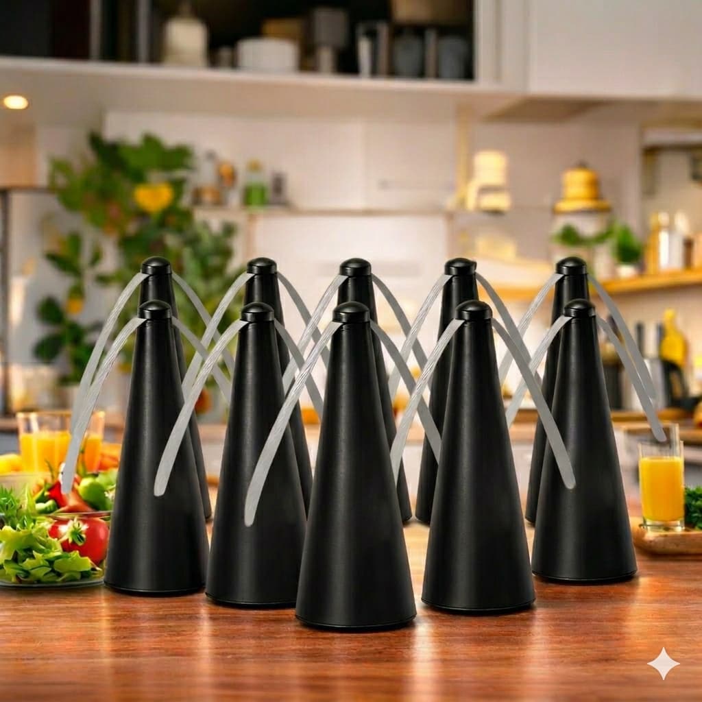Kit 12 Espanta Mosca Mini Ventilador Mesa Restaurante Cozinha Repelente a Pilha Atacado
