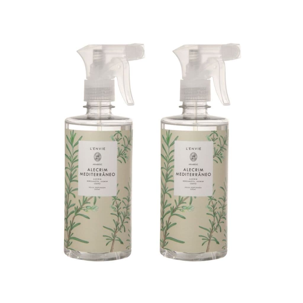 Água Perfumada Lenvie Alecrim 500ml Kit 2 | Refresco Premium