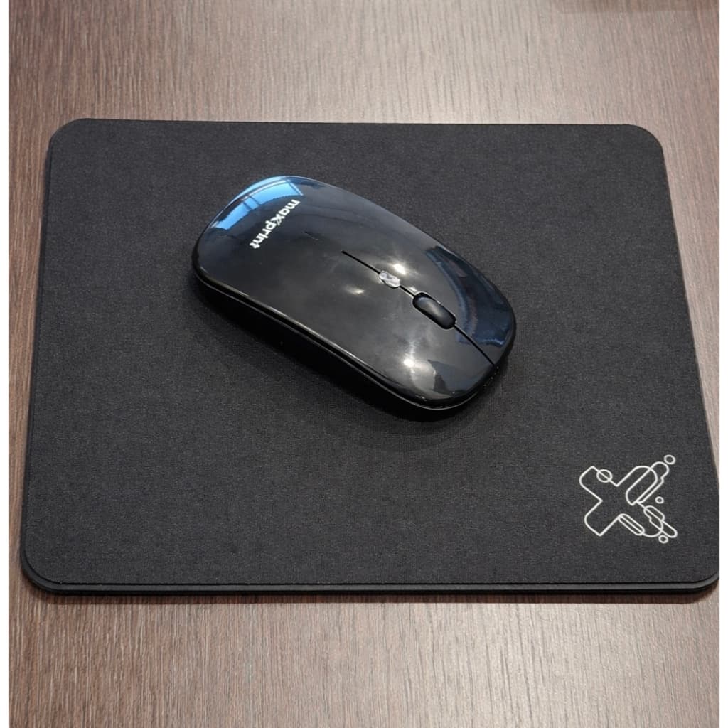 Base para Mouse Maxprint Tecido Antiderrapante  Mouse Pad 22cm x 18cm para PC