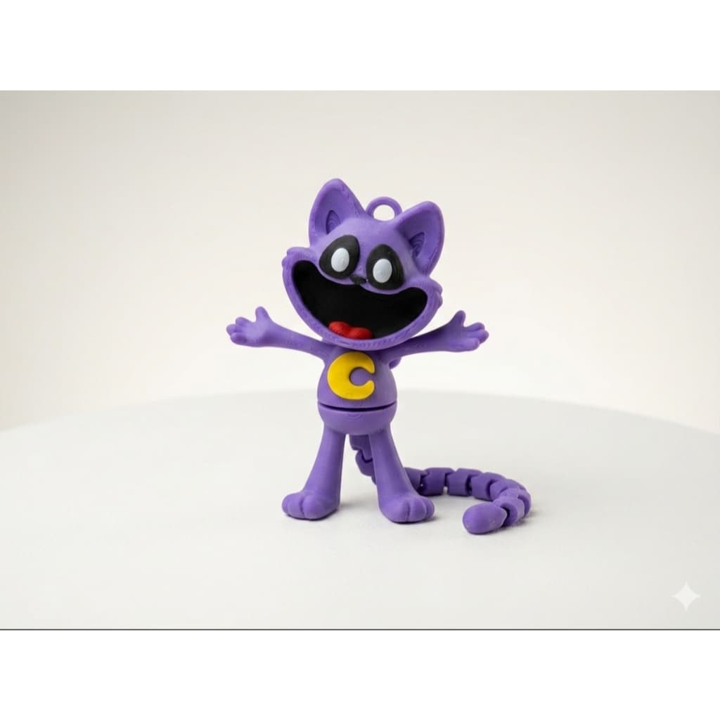 Catnap Figura Chaveiro Pingente Poppy Playtime Modelo Decoração