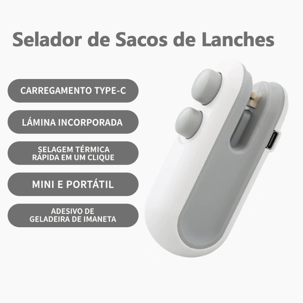 Mini máquina de sucção magnética para snacks,Saco Plástico Pequeno , Embalagem , Preservação De Alimentos Domésticos