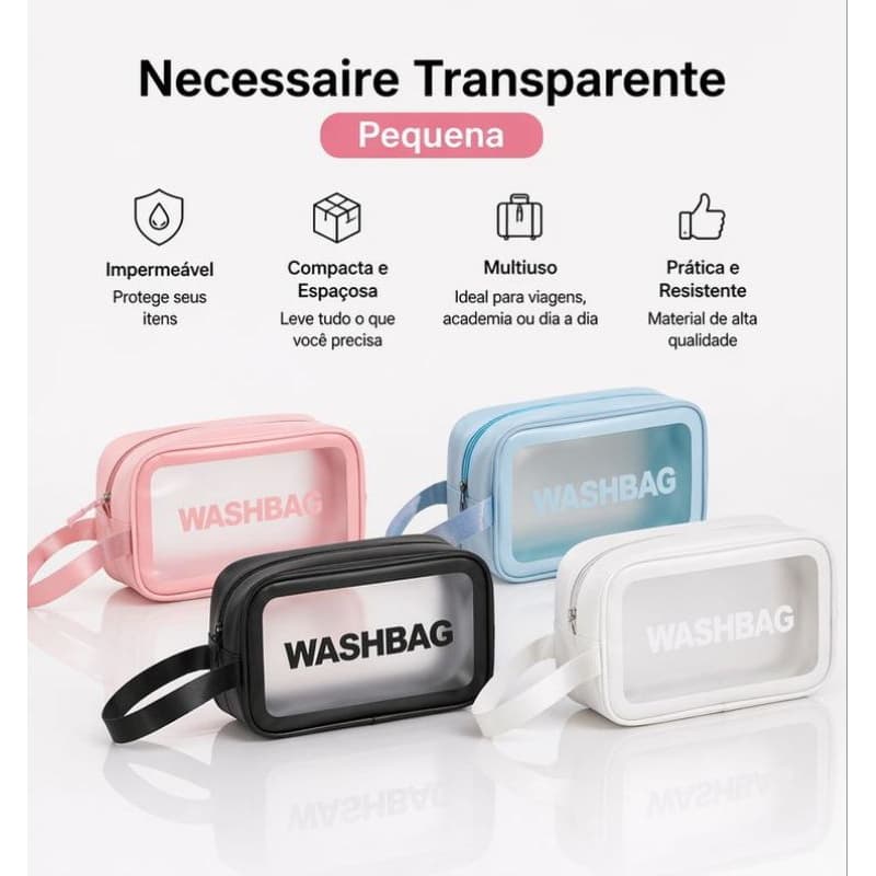 Necessaire Pequena para Viagem Ecobergs Impermeável Organizadora Compacta Multiuso