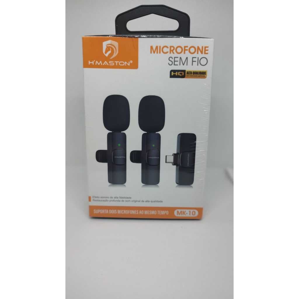 Microfone Lapela Sem Fio H'Maston MK-10