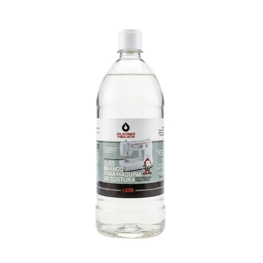 Óleo Branco Silicone Paulista 1L- Máquinas de Costura