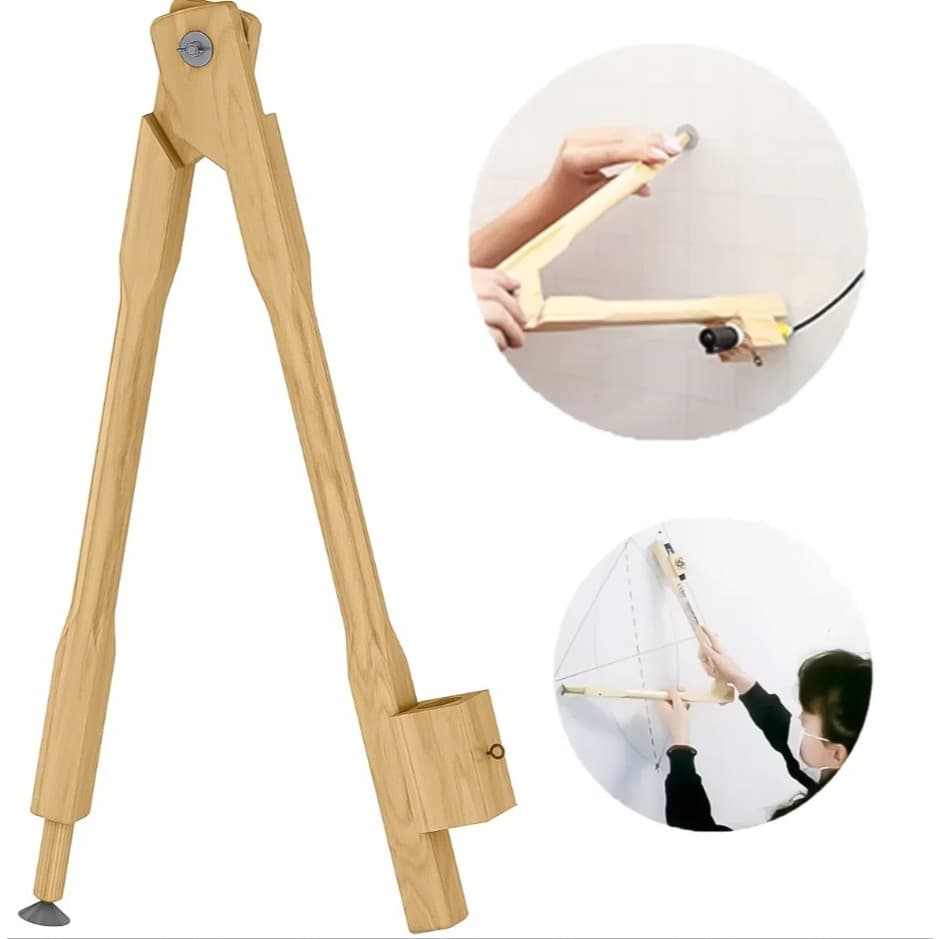 Compasso para Quadro Branco Madeira Pinus 40cm Souza
