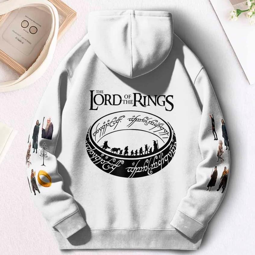 Moletom Canguru Flanelado Lord Of The Rings O Senhor Dos Aneis Premium Quente
