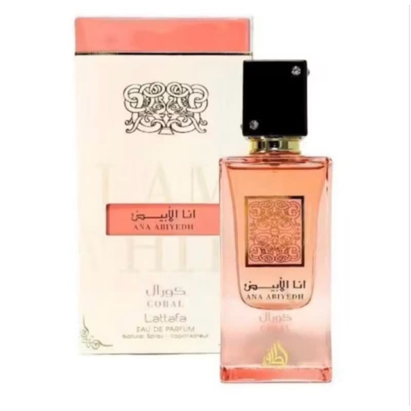 Perfume Lattaffa Ana Abiyedh Coral 60ml