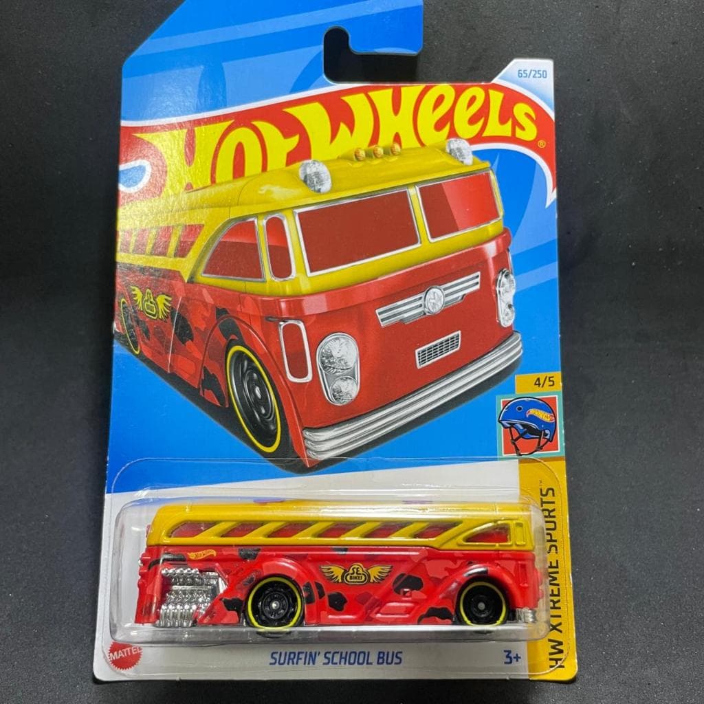 HOT WHEELS SURFIN SCHOOL BUS ORIGINAL 1:64 MINIATURA CARRINHO COLECIONÁVEIS BARATO MATTEL