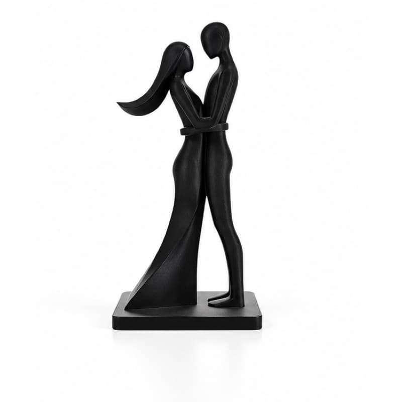 Escultura Casal Decorativa Moderna | Presente Romântico Enfeite Sala Quarto Minimalista