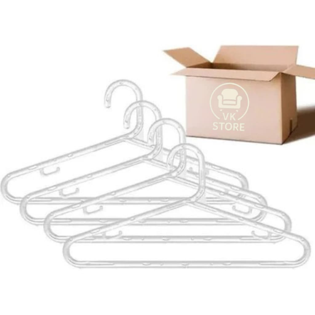 Kits Cabides Cristal Adulto Transparente Qualidade Profissional