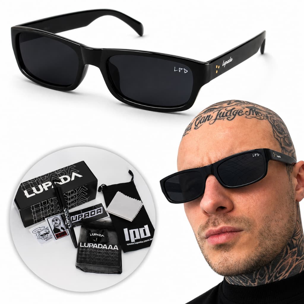 Óculos de Sol Polarizado Original Low Rider Gangsta Estiloso Moderno Baixinho Discreto Chicano