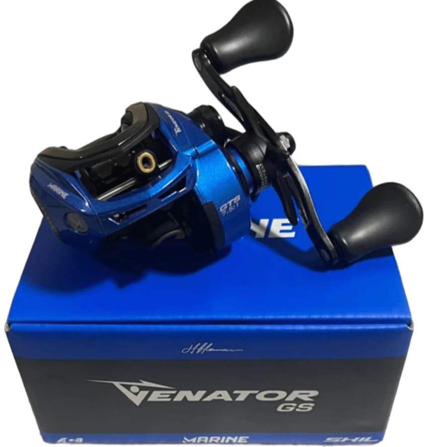 Carretilha Marine Venator GS 11 Rolamentos Drag 6,3kg 7.5:1 Com Sinal Sonoro