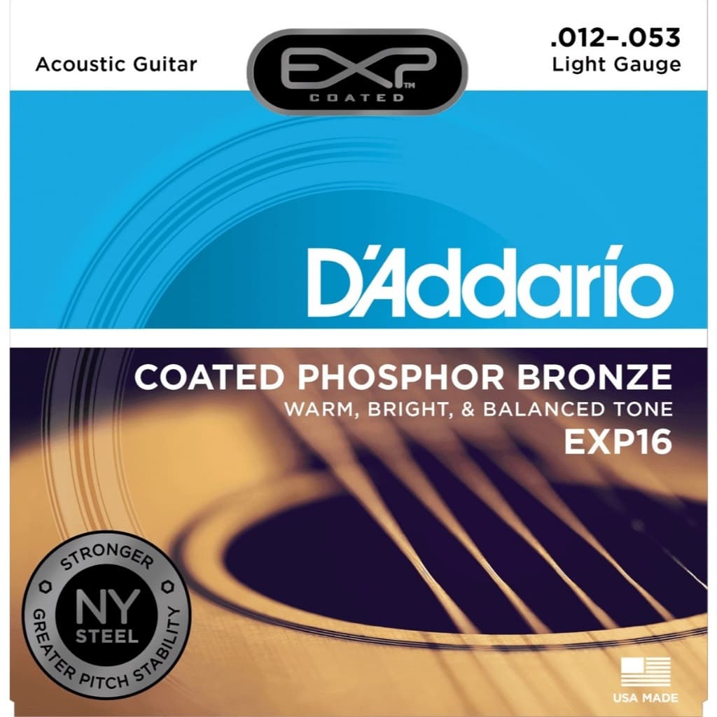 Encordoamento Violão Aço .012 D'addario Phosphor Bronze EXP 16