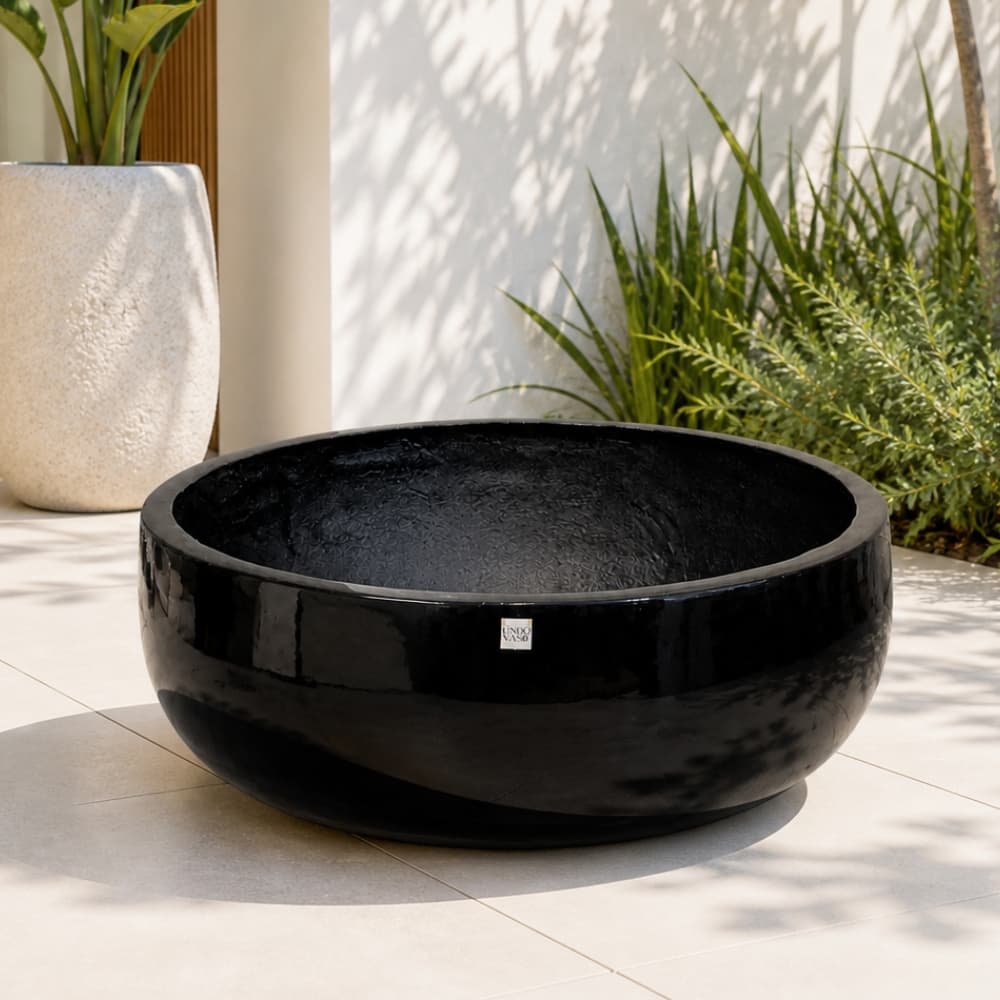 Vaso Bacia Fibra De Vidro Plantas Lisboa 54cm Cores