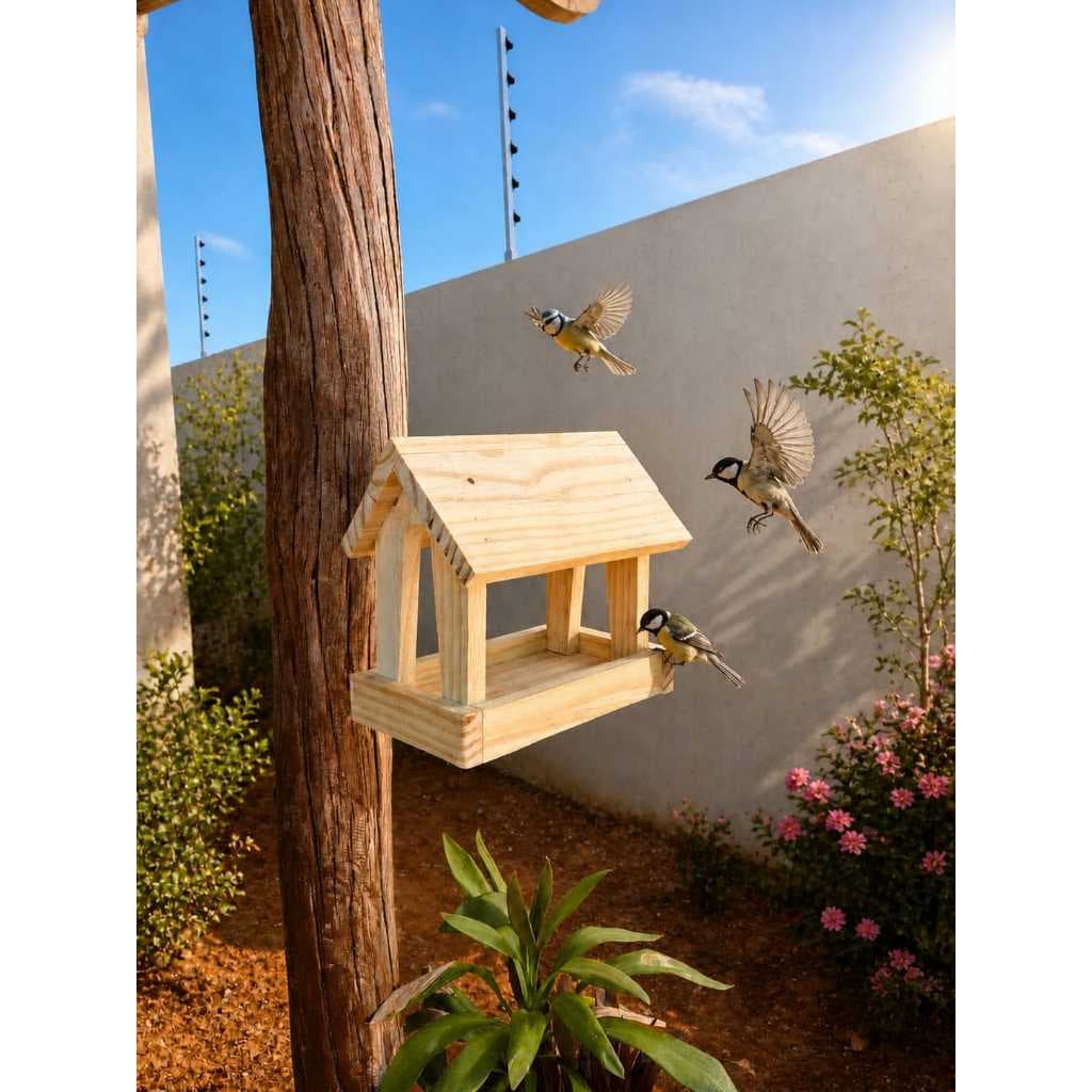 Comedouro Tratador Premium Para Aves Pássaros Silvestre