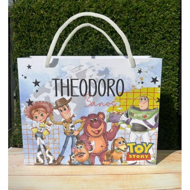 Sacolinha Personalizada Toy Store com Nome | Lembrancinha Infantil para Festas  | PEGUE E MONTE
