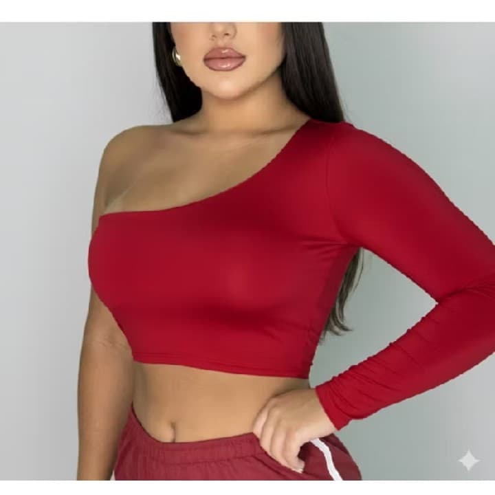 CROPPED FEMININO MULA MANCA MANGA LONGA TENDECIA