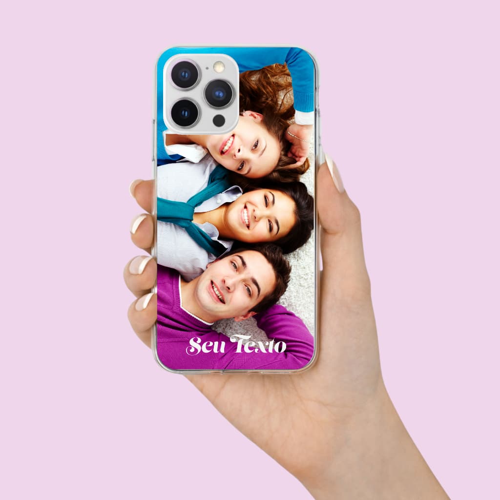 Capinha de Celular Personalizada com Foto para seu Iphone - Seus Amigos