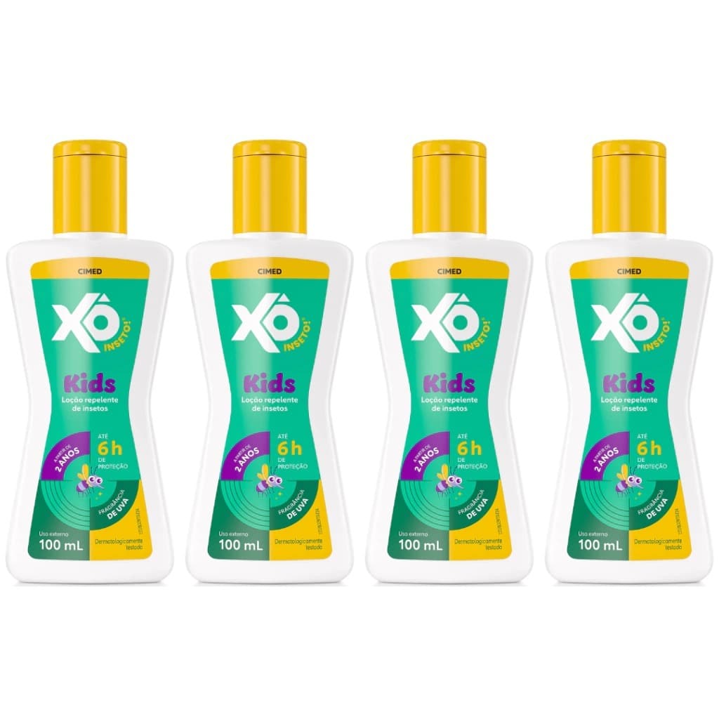 Repelente Infantil Xô Inseto Loção 100ml Cimed 6H Duração Toque seco Escudo Eficaz contra Dengue