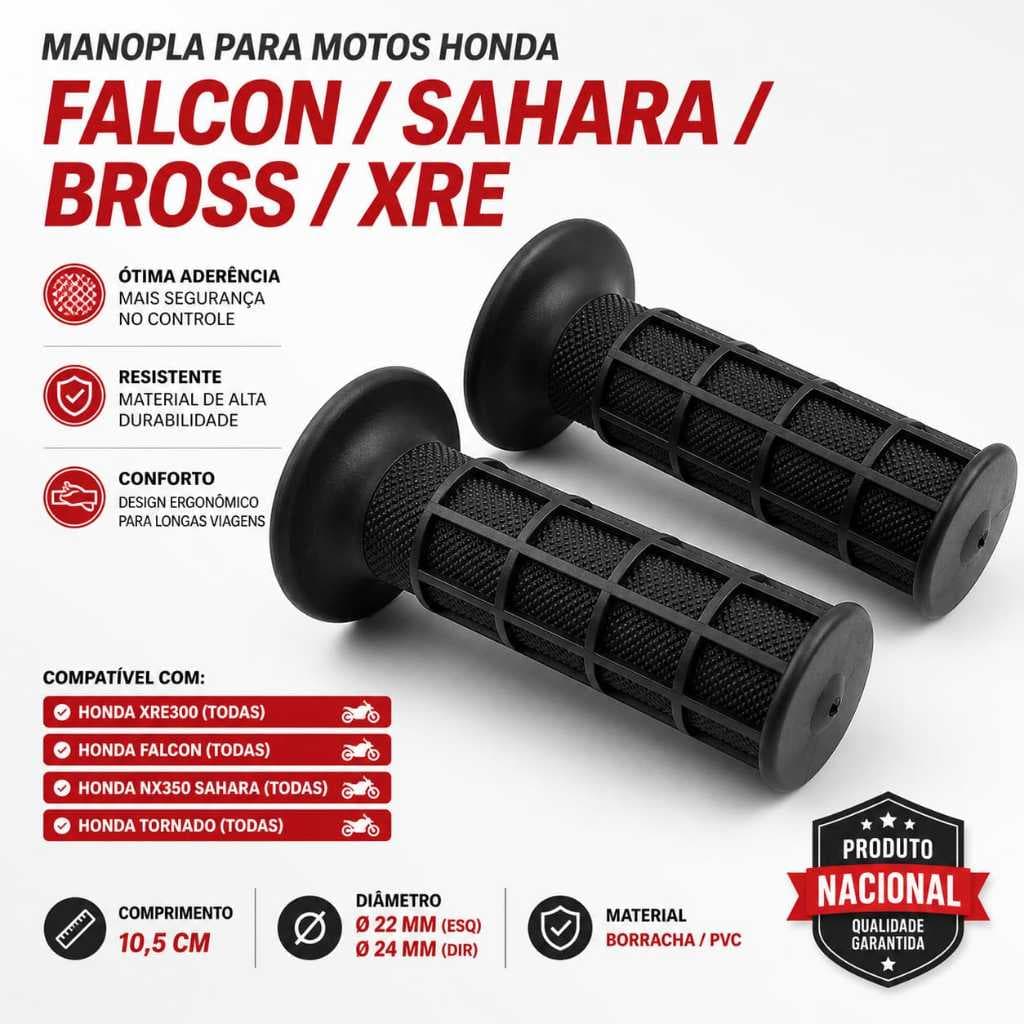 Par Manopla Moto Honda Bros 125 150 Falcon Xre Tornado Xlr