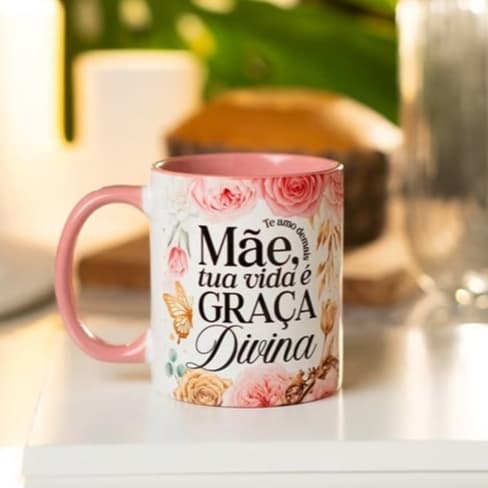 dia das mães caneca personalizada com lindas frases, presente, ideia de presente dia das mães 2026