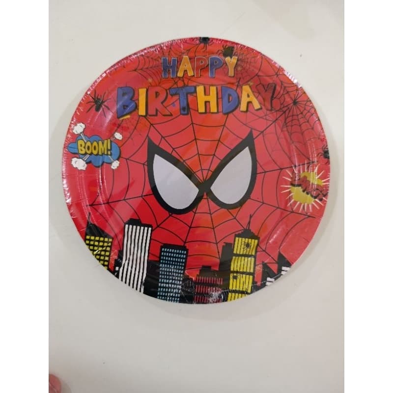 Prato 18cm Homem Aranha Spiderman c/10un