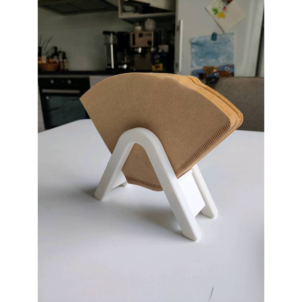 Suporte para Filtro de Café V60 | Organizador Porta Filtro Minimalista | Estação Café Moderna