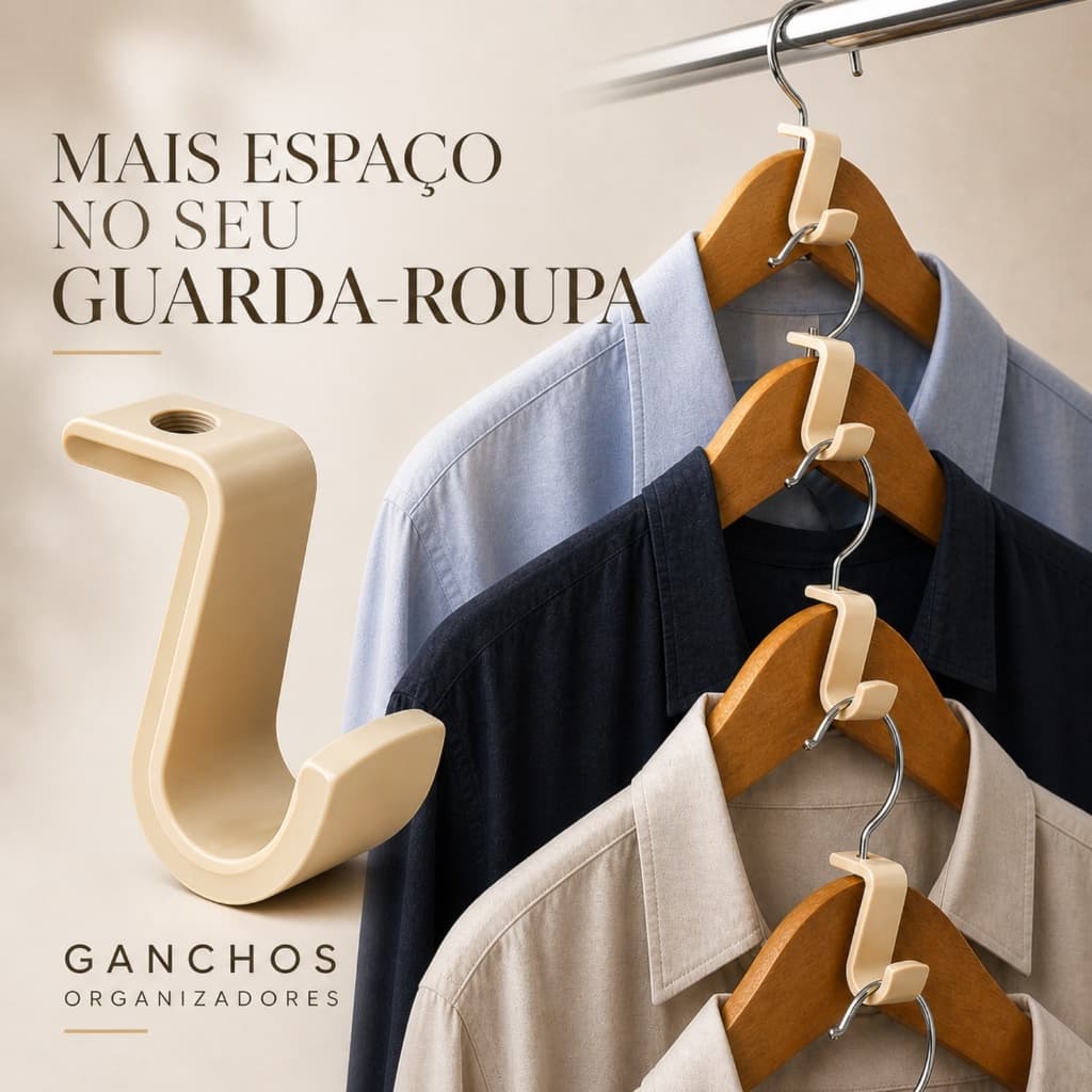 Kit 10/20 Gancho Organizador de cabides suporte de cabide de guarda roupa organizador de guarda roupa e closet