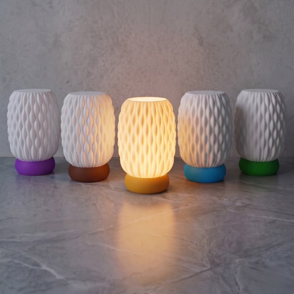 Luminária Vetra Luz Quente Lâmpada LED E27 3000K Abajur Moderno e Elegante Para Quarto Sala Muvia