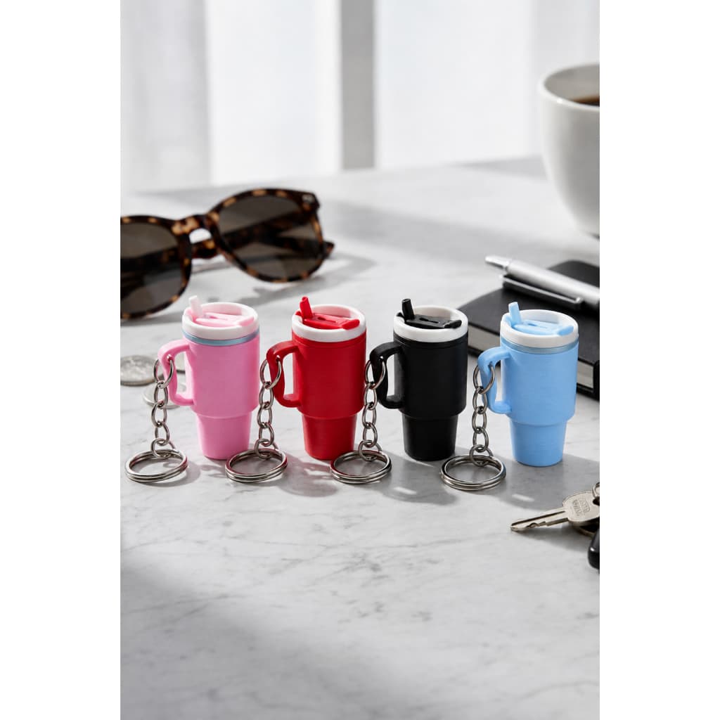 Chaveiro Mini Copo Térmico Quencher – Acessório Decorativo
