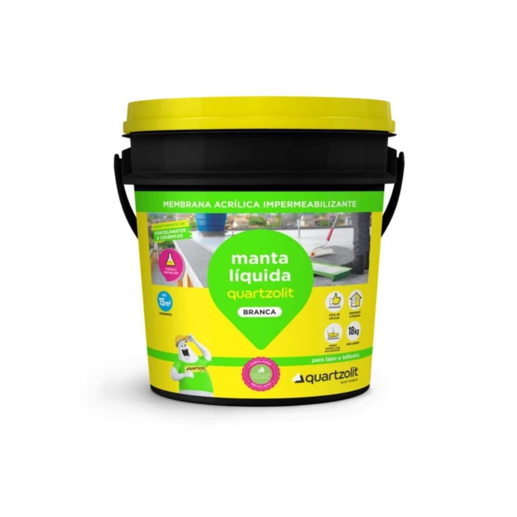Impermeabilizante Manta Líquida Branca Quartzolit 18kg
