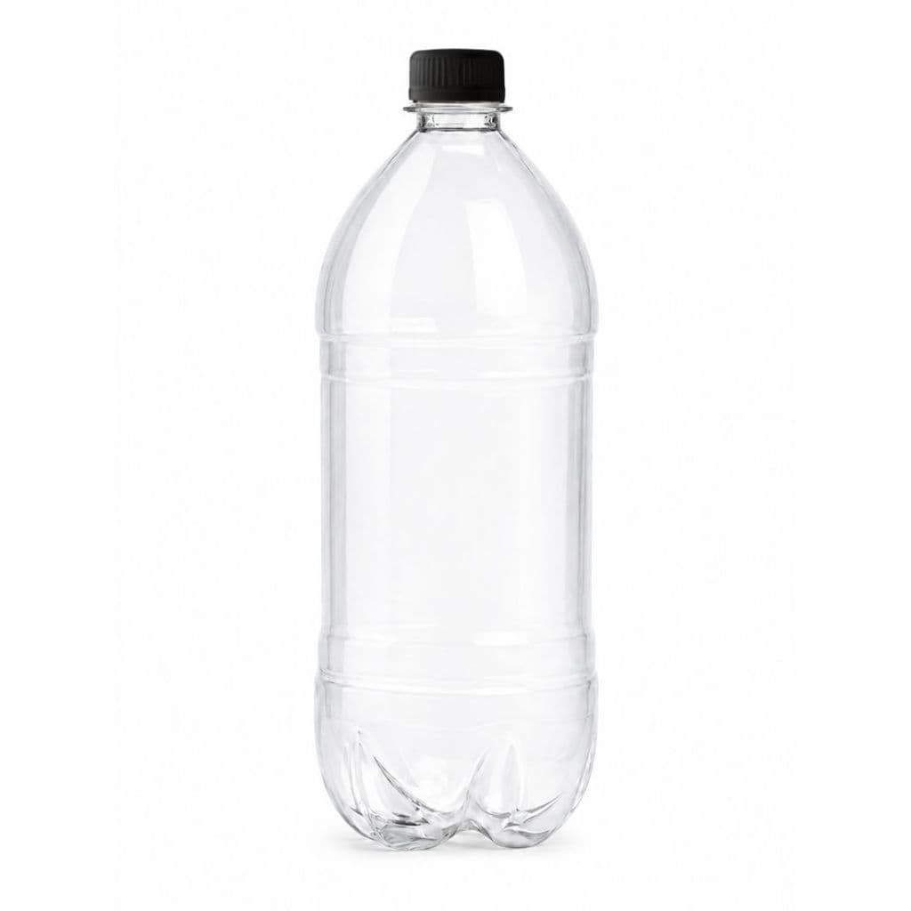Garrafas PET 1L Kit c/ 30 Unidades Plastico Reforçado Virgem c/ Tampa PCO28 e Lacre, Frasco, Atacado