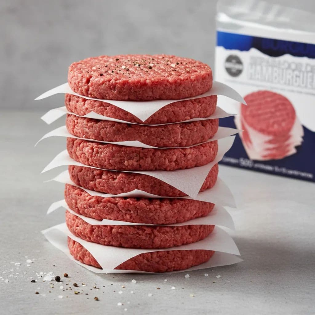 Separador Carne Hambúrguer 13x13cm BOPP 200un Atelini Freezer Geladeira