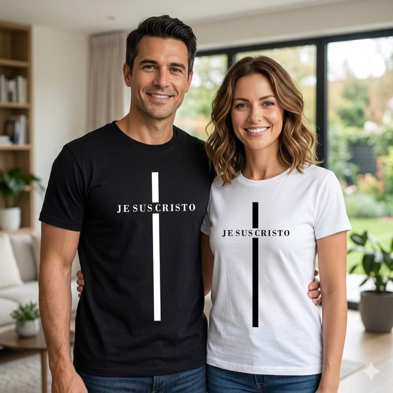 Camiseta Jesus Cristo Cruz Frases Católica Religião Gospel Moda Conforto Algodão