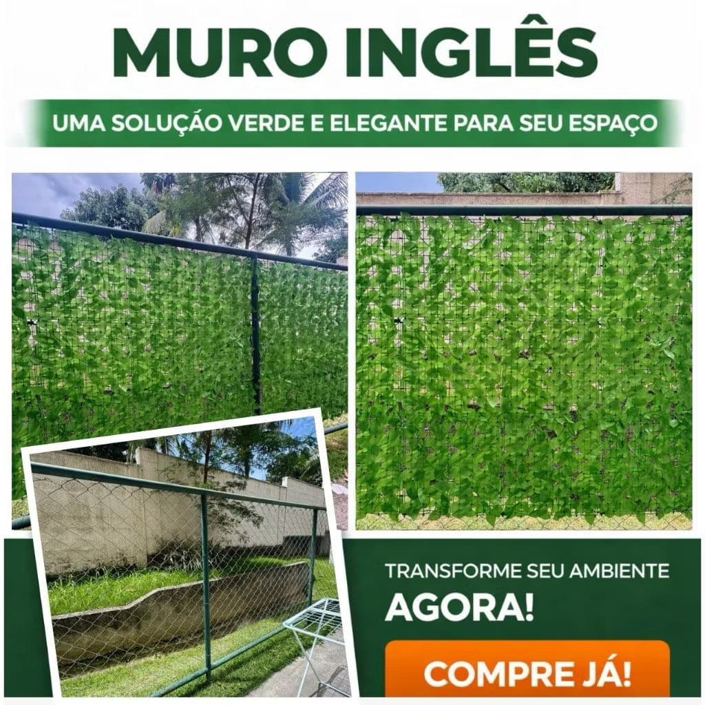Muro Inglês 30x40cm 4 modelo de Folhas Fícus Artificial Para Decoração Grama Artificial - FL-0001