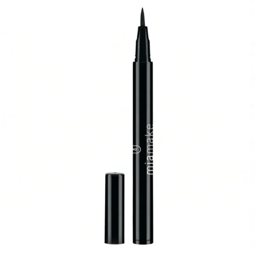 Caneta Delineadora Mia Make Preta 1,7ml com Ponta Fina e Precisa