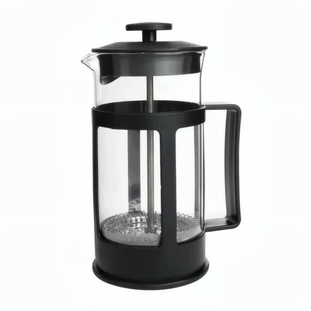 Cafeteira Prensa Francesa Vidro Preta - 600ml Design Inteligente Versátil para Café e Chá
