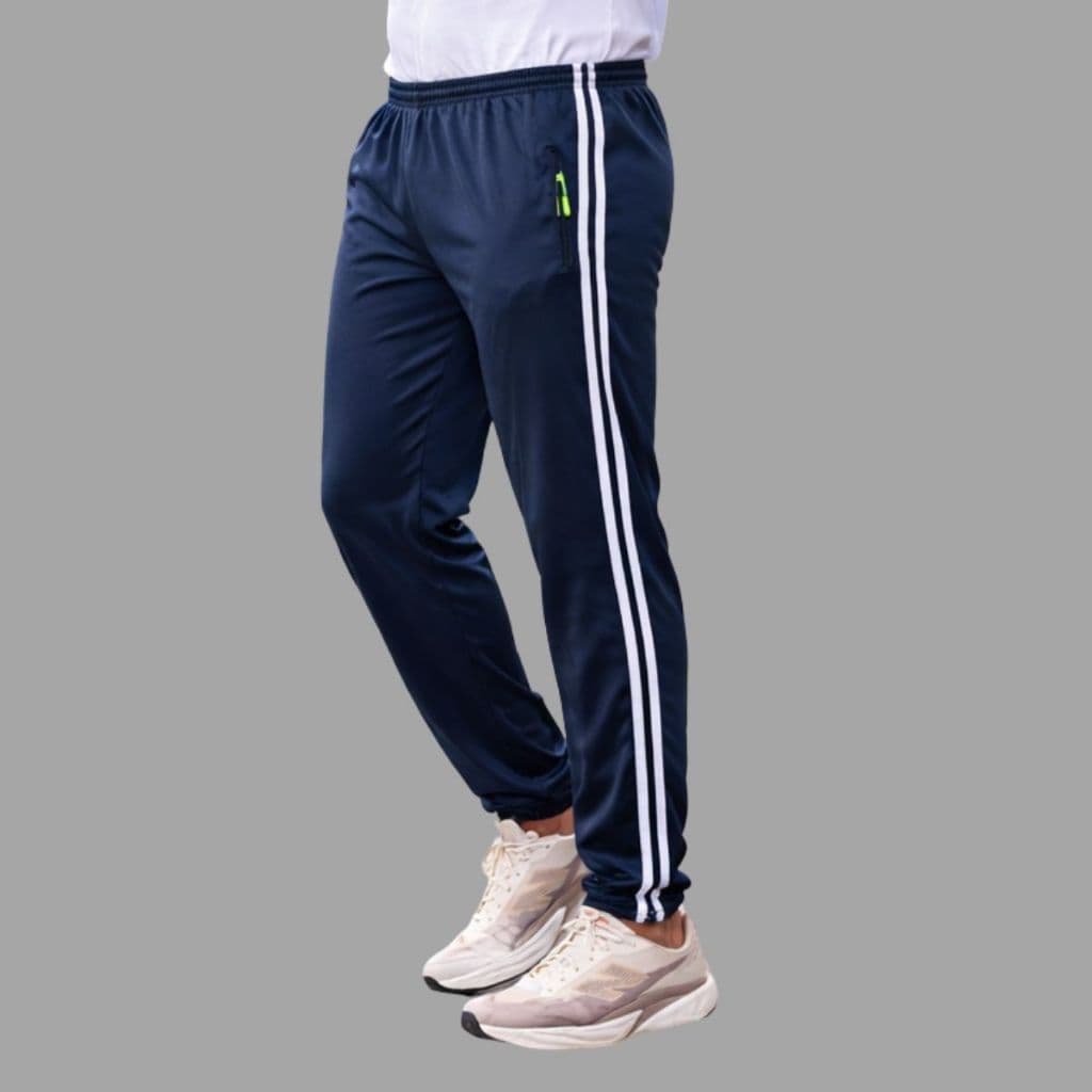 CALÇA CHIMPA FLANELADO MOLETOM POLIESTER TECIDO GROSSO UNISEX PRA TREINO ACADEMIA CAMINHADA COM 2listra ZIPER E BOLSO