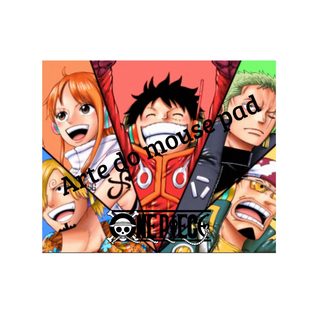 Mouse Pad One Piece Personalizado Nome Luffy Zoro Shanks Anime Otaku Gamer Presente Pirata