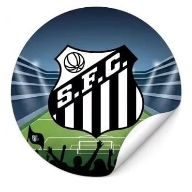 Adesivos Time Santos Futebol 3cm 4cm 5cm 1