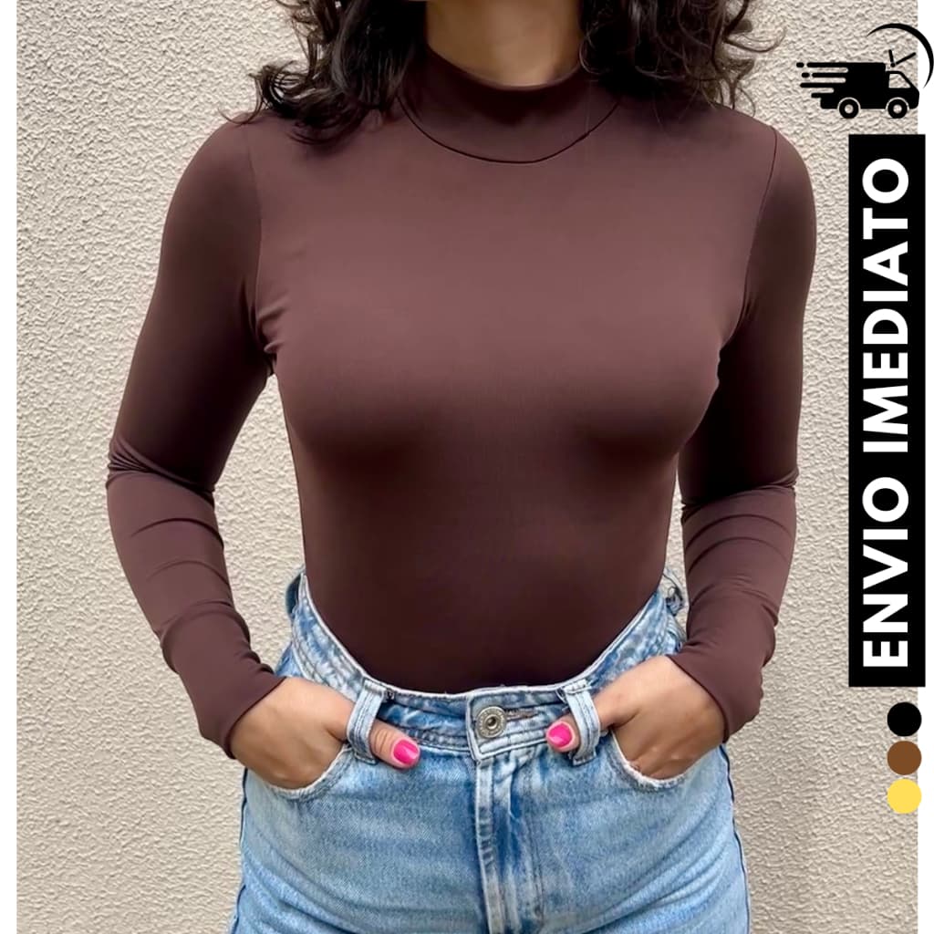 Kit 3 Blusas Feminina Manga Longa Elegante Gola Alta Cacharrel ou 2 ou 1 Blusa Manga Longa Envio Rápido