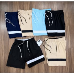 Bermuda Masculina Poliéster com Elastano Treino Academia Corrida Fitness Esporte Casual Dia a Dia Short Masculino Short