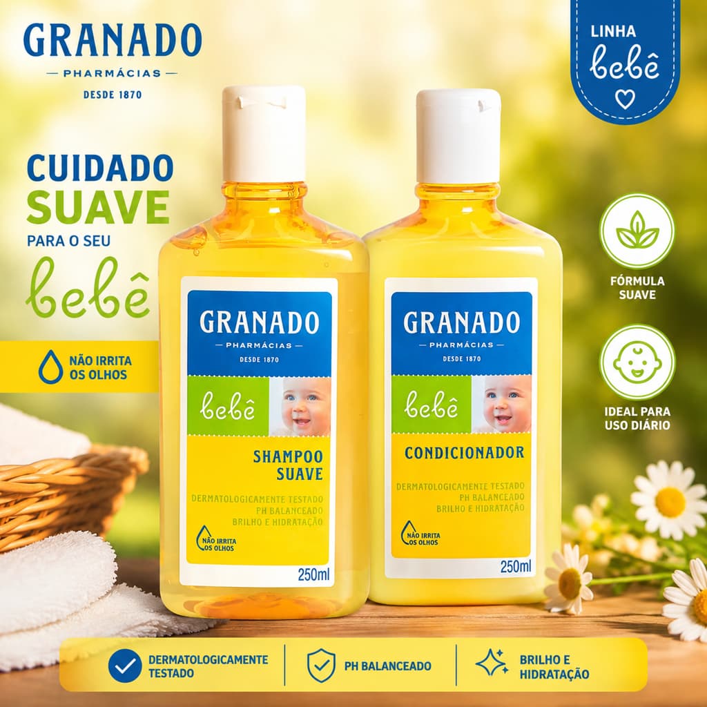 Kit Granado Shampoo+condicionador Infantil Tradicional 250ml