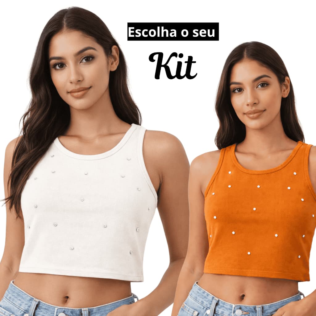 Kit 2 blusas femininas básicas tecido leve confortável caimento perfeito ideal dia a dia look casual promoção  🏆